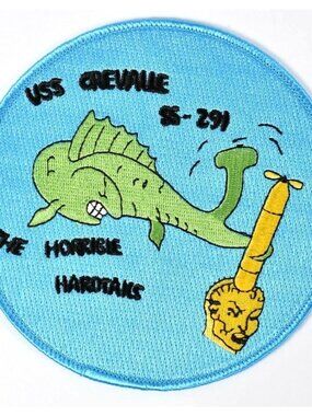 SS-291 USS Crevalle U.S. Navy WWII Era Balao Class Submarine Patch Large 5"